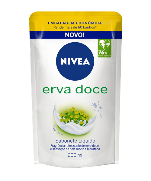 Sabonete Liquido Refil Nivea Erva Doce 200ml