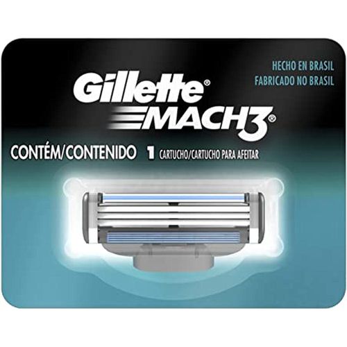 Carga para Aparelho de Barbear Gillette Mach3 com 1 Unidade