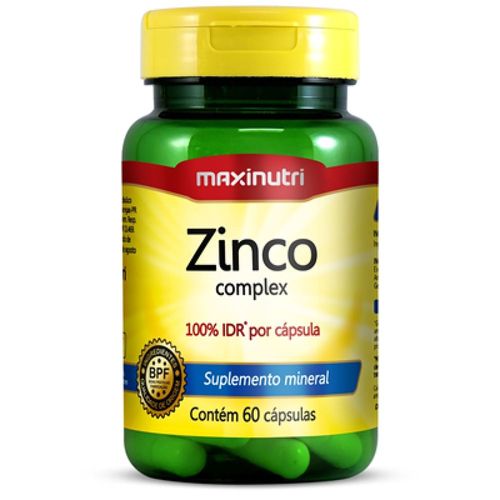 Zinco Quelato Maxinutri com 60 Cápsulas