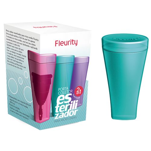 Porta Coletor e Esterilizador Menstrual Fleurity com 1 Unidade