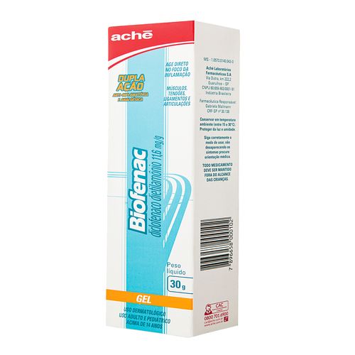 Biofenac 11,6mg/g Gel de Uso Dermatológico Bisnaga 30g