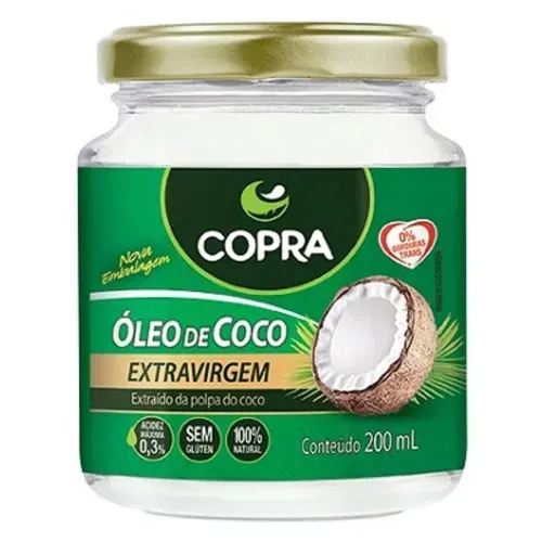 Óleo de Coco Copra Extra Virgem 200ml