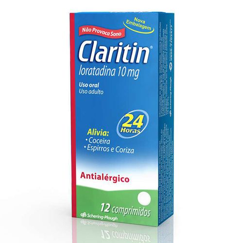 Claritin 10mg com 12 Comprimidos