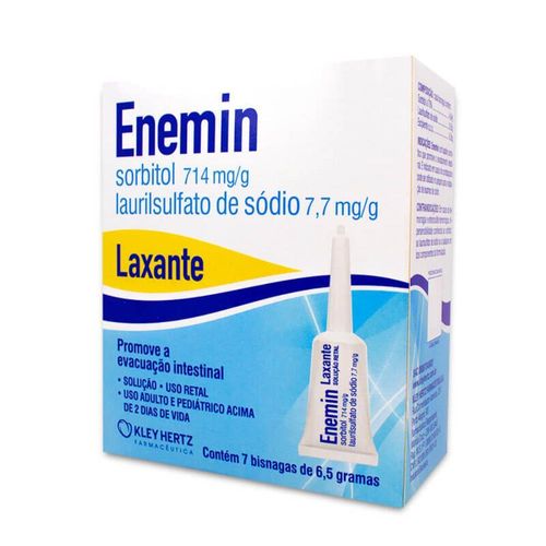 Enemin 714mg/g + 7,70mg/g Solução de Uso Retal com 7 Bisnagas com 6,5g