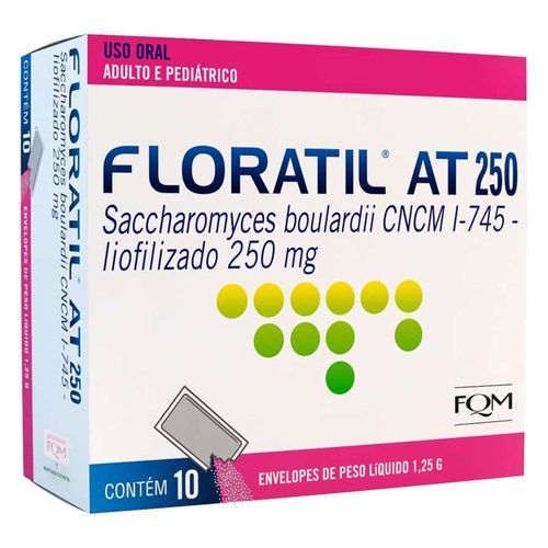 Floratil At 250mg Pó para Uso Oral com 10 Envelopes com 1,25g