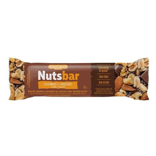 Barra NutsBar Castanha e Chocolate 25g