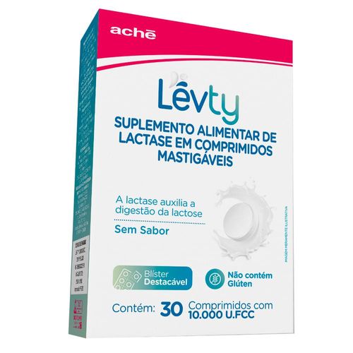 Lévty 10.000FCC Sem Sabor com 30 Comprimidos Mastigáveis