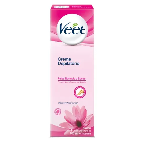 Creme Depilatório Corporal Veet Peles Normais e Secas 100ml