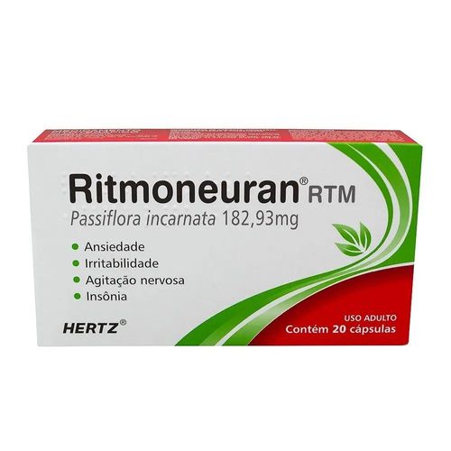 Ritmoneuran Rtm 182,93mg com 20 Cápsulas
