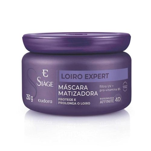 Máscara Capilar Matizadora Siàge Loiro Expert Eudora 250g