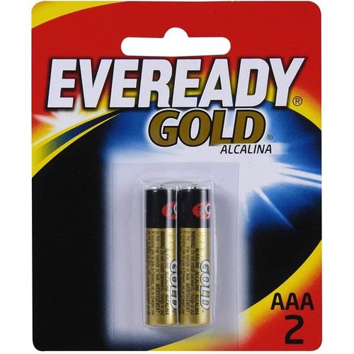 Pilha Alcalina Eveready Gold Palito AAA2 com 2 Unidades