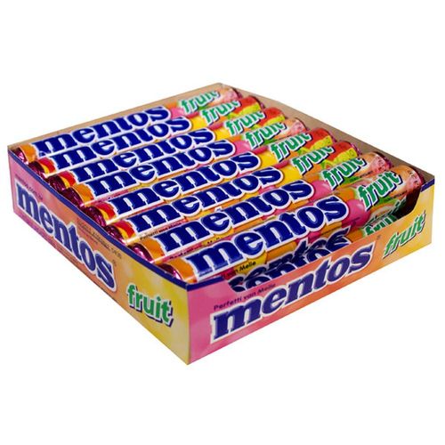 Pastilha Stick Frutas Mentos com 16 Unidades com 37.5g