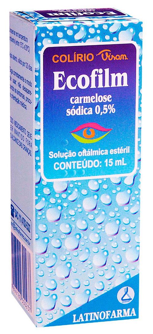Ecofilm 5mg/ml Solução de Uso Oftálmico Frasco Gotejador 15ml