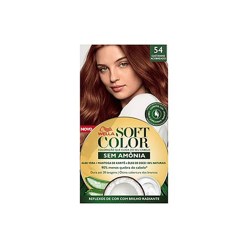 Tinta Sem Amônia Soft Color 54 Castanho Acobreado com 1 Unidade