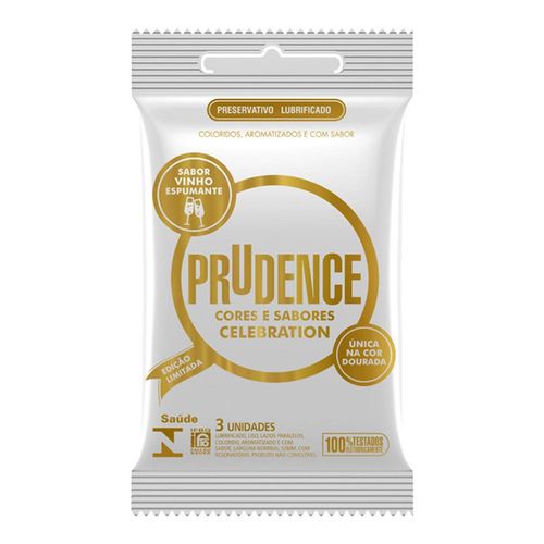 Preservativo Prudence Cores e Sabores Celebration com 3 Unidades