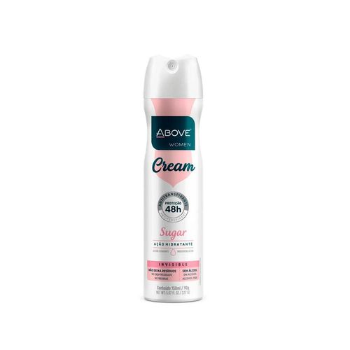 Above Aerossol Desodorante Feminino 48H Cream Sugar Invisible 150ml