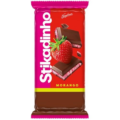 Barra de Chocolate com Recheio de Morango Neugebauer Stikadinho 70g