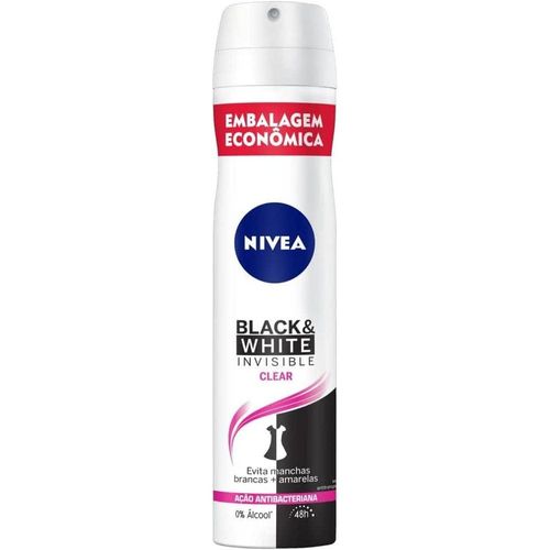 Desodorante Nivea I B W Cl Aerossol Invisible Black White Clear Feminino Pague 150ml e Leve 200ml