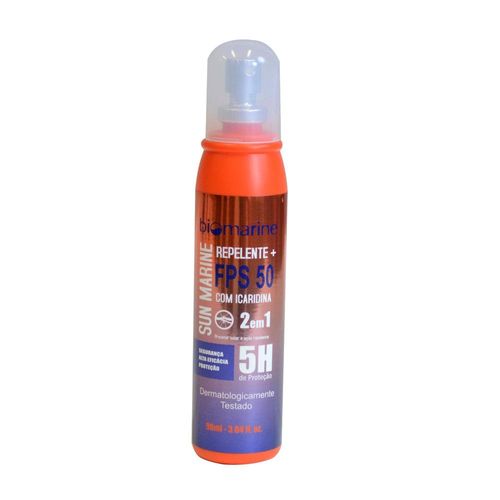 Biomarine Sun Mari Spray Protetor Solar FPS 50 com Repelente Icaridina 90ml