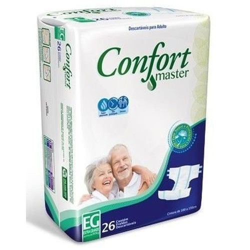 Fralda Geriátrica Confort Master EG com 26 Unidades