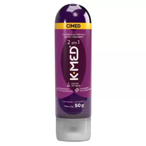 Gel de Massagem K-Med 2 em 1 Lubrificante 50g