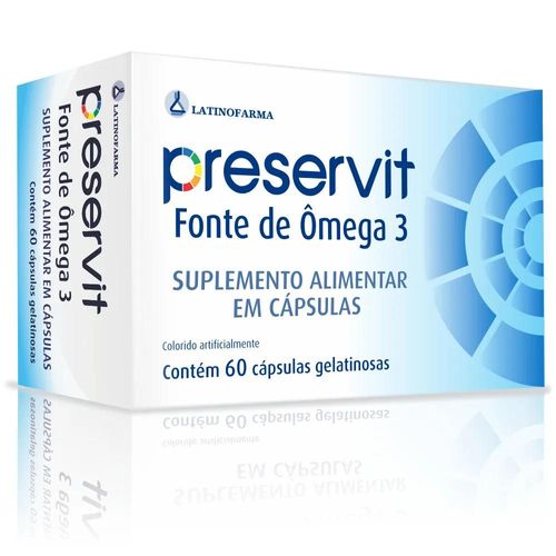 Preservit Fonte de Ômega 3 com 60 Cápsulas Gelatinosas