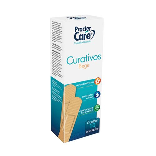 Curativo Procter Care Bege com 10 Unidades