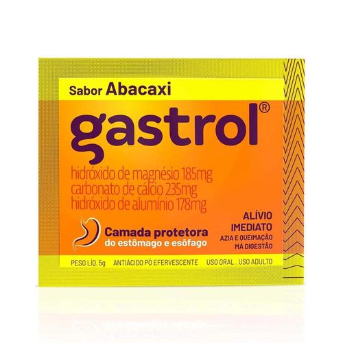 Gastrol Sabor Abacaxi Pó Efervescente Envelope 5g