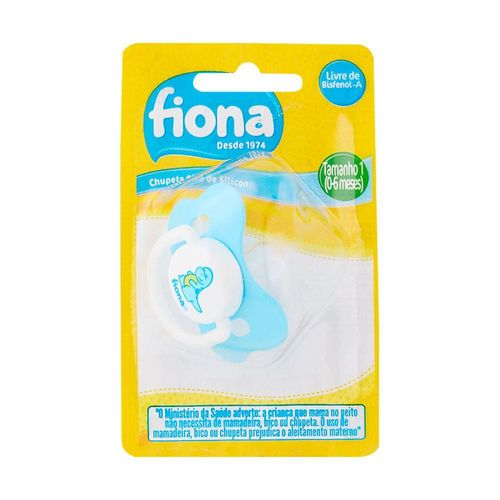 Chupeta Desenhos Azul Tamanho Nº 1 Fiona com 1 Unidade
