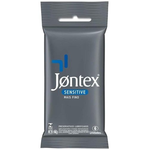 Preservativo Jontex Sensitive com 6 Unidades