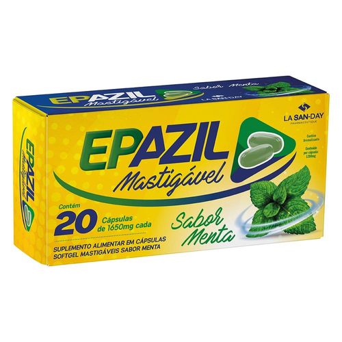 Epazil Sabor Menta com 20 Cápsulas Mastigáveis