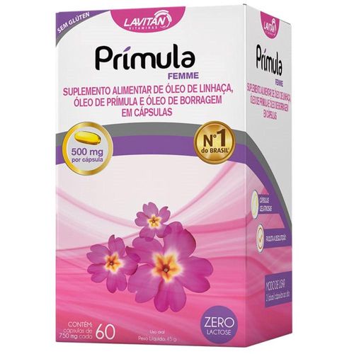 Lavitan Prímula Femme com 60 Cápsulas com 750mg