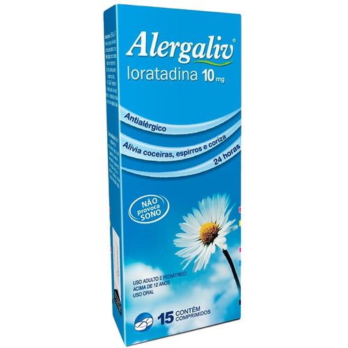 Alergaliv 10mg com 15 Comprimidos