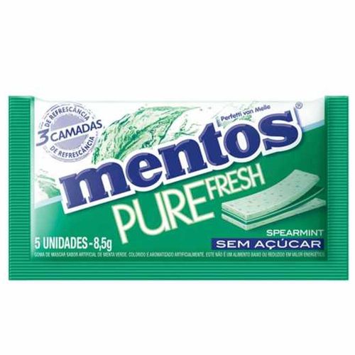 Chicletes Mentos 3 Camadas Spearmint 8.5g