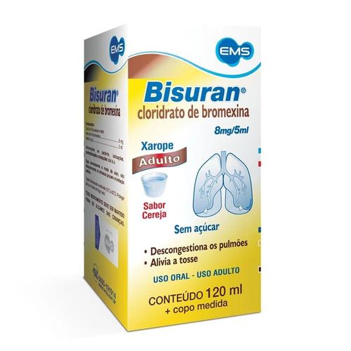Bisuran 1,6mg/ml com Copo Medidor Adulto Xarope Frasco 120ml