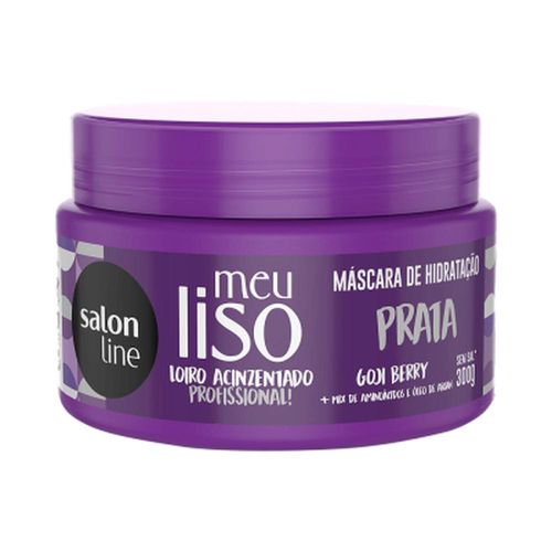 Máscara Prata Meu Liso #LoiroPrateado Salon Line 300g