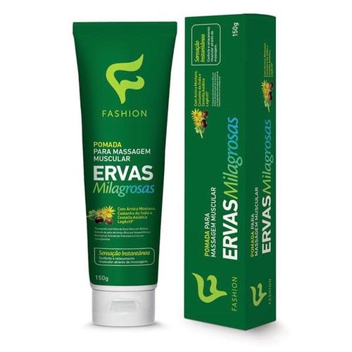 Ervas Milagrosas Fashion Pomada para Massagem Muscular 150g