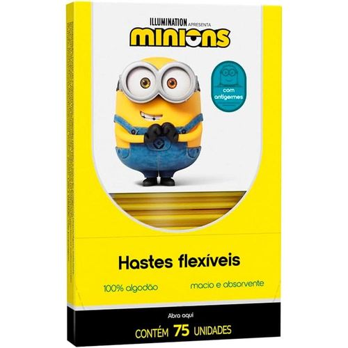 Hastes Flexíveis Minions Cremer com 75 Unidades