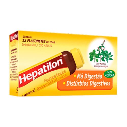 Hepatilon 0,67ml/10ml com 12 Flaconetes com 10ml