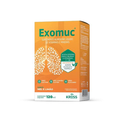 Exomuc Kress Sabor Mel e Limão Xarope 120ml