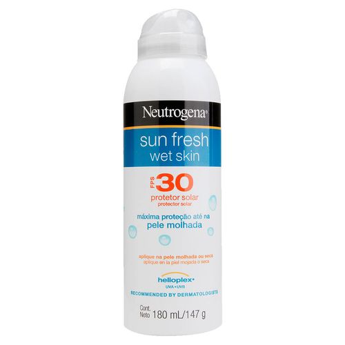 Protetor Solar Aerosol Sun Fresh Wet Skin FPS 30 Neutrogena 180ml