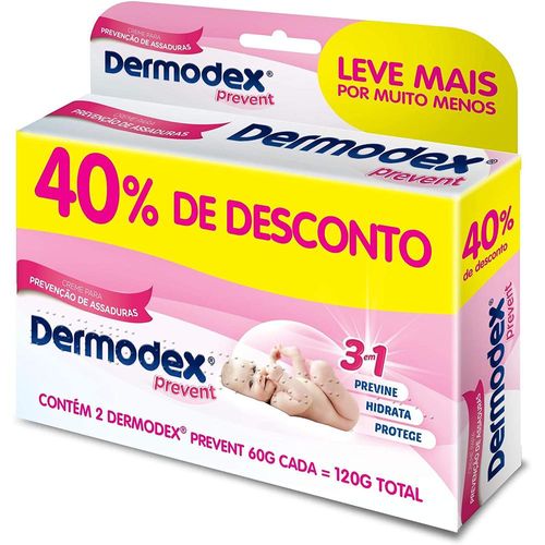Kit Pomada para Prevenção de Assaduras Dermodex Prevent com 2 Unidades