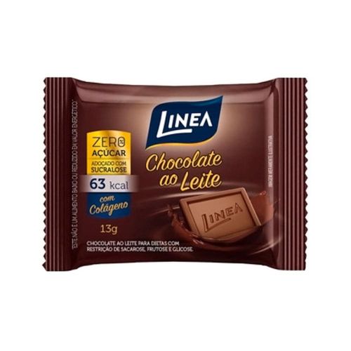 Barra de Chocolate ao Leite sem Açúcar Linea 13g