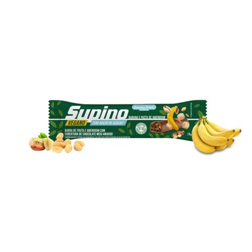 Supino Barras Barra Frutas Banana Pasta Amendoim 24g