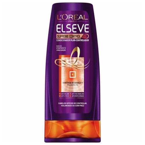 Condicionador Supreme Control 4D Elseve L'Oréal Paris 200ml