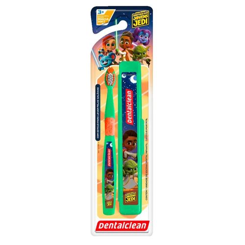 Escova de Dente Infantil Dentalclean Star Wars Aventuras Dos Jovens Jedi 3 Anos+ Macia com 1 Unidade