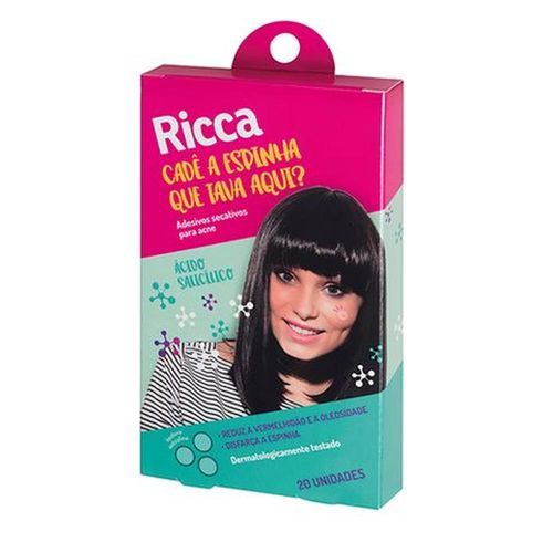 Adesivos Secativos para Acne Ricca com 20 Unidades