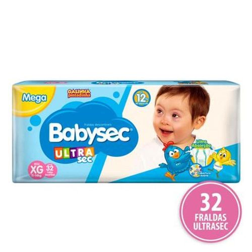 Fralda Babysec XG com 32 Unidades
