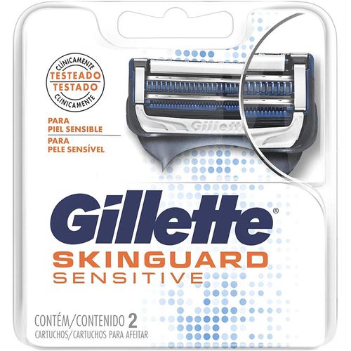 Carga para Aparelho de Barbear Gillette Skinguard Sensitive com 2 Unidades