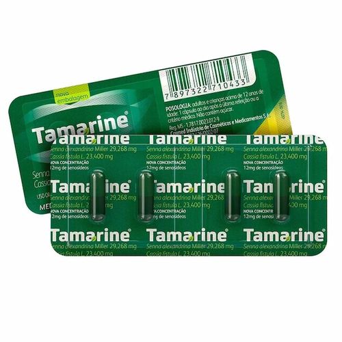 Tamarine 12mg com 4 cápsulas